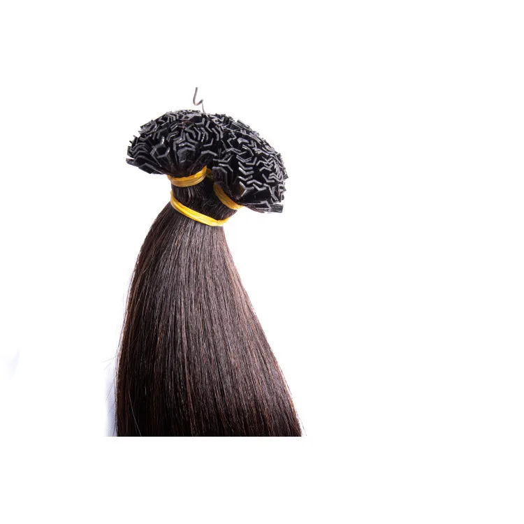 Pre Bonded U Tip Hair Straight Nails Peruvian Human Hair Keratin Hair Extensions