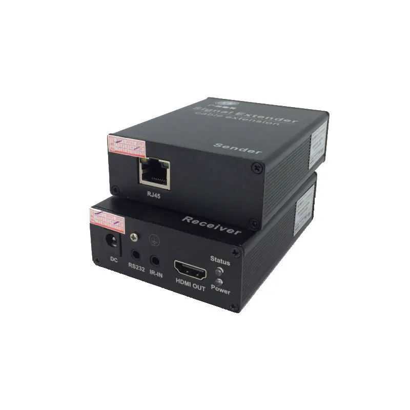 YUCOO 1080p hd mi extender 4k over ethernet ip many to many video transmitter hd mi kvm fiber optic extender 100m rj45 with usb