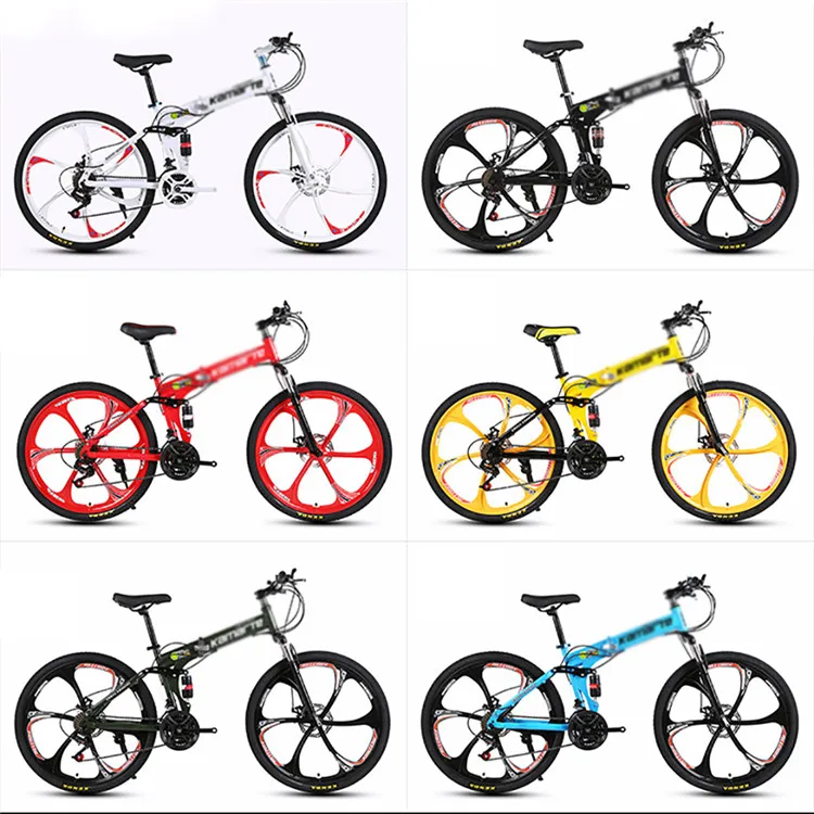 
China wholesale High Carbon Steel Car Mountain Mtb Bicycle 24 Inches Folding Mountain Bike 