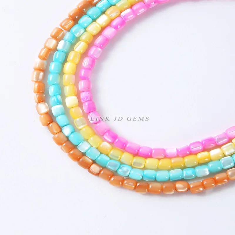 Wholesale Natural Shell Column High Color Light Shell Beads For Jewelry Making Bracelet Necklace Pierced Beads High Quality