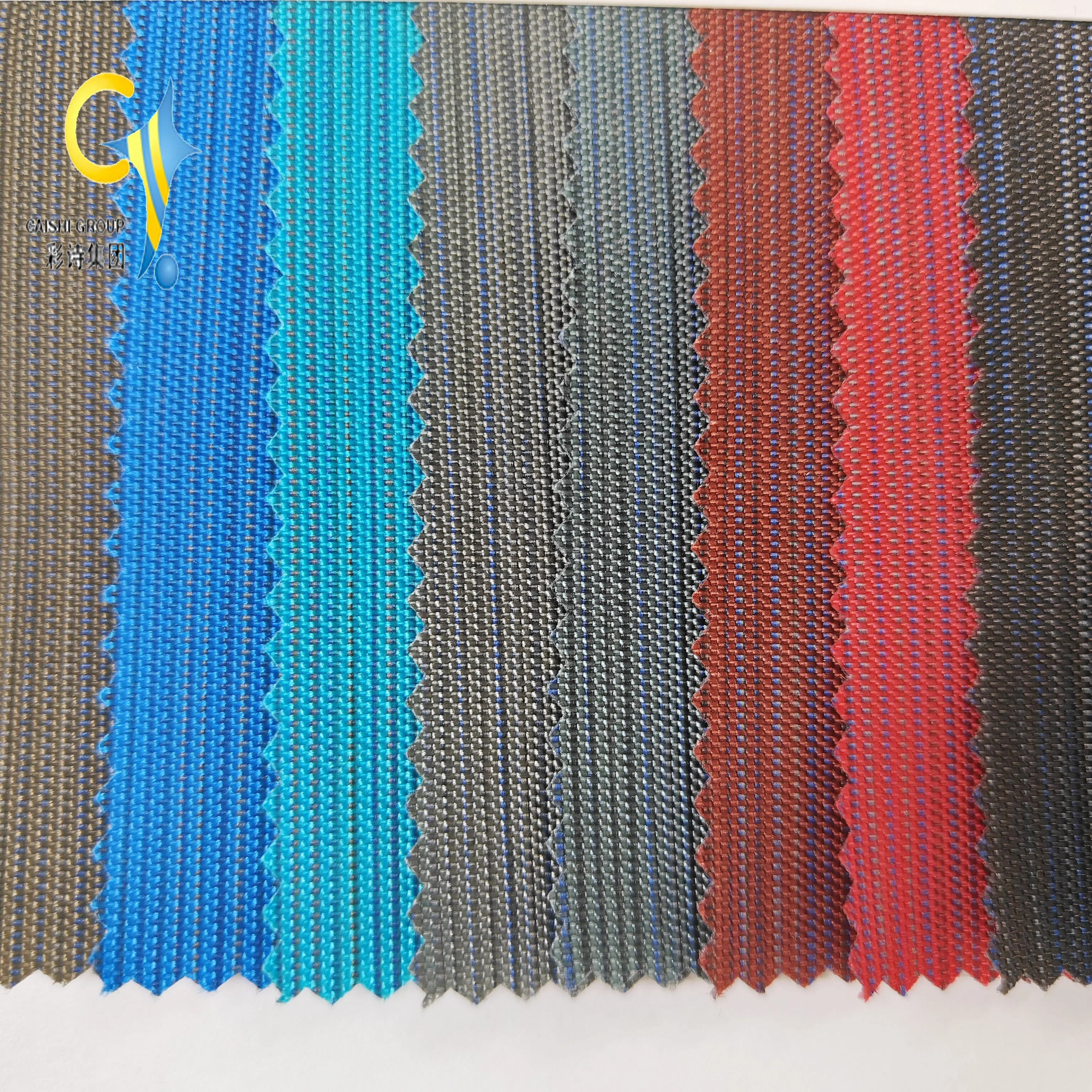 China Factory Customized 100% nylon WR  ZY-837 400D jacquard with PU coated for bag Luggage Outdoor oxford fabric