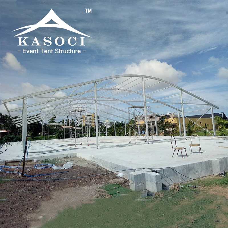 Large size custom arch canopy reinforced cross bar advertising event curve tents for sale
