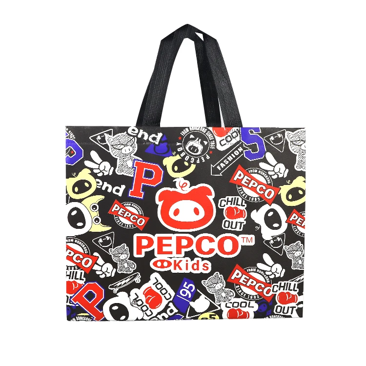 Fashion recycled waterproof laminated tote non woven bag in stock