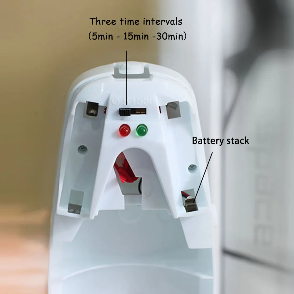 Hotel lobby battery operated wall mounted automatic spray fragrance aerosol dispenser with refillable bottle