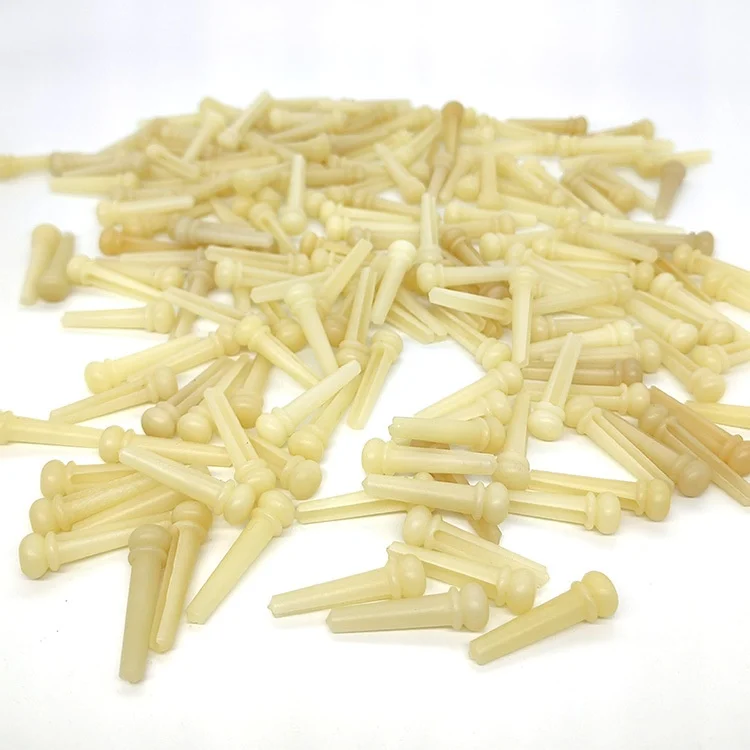 BP-03 Bone Bridge Pins and Stoppers for Folk Guitar Fixed String None Non-Bleaching Accessories for Stringed Instruments