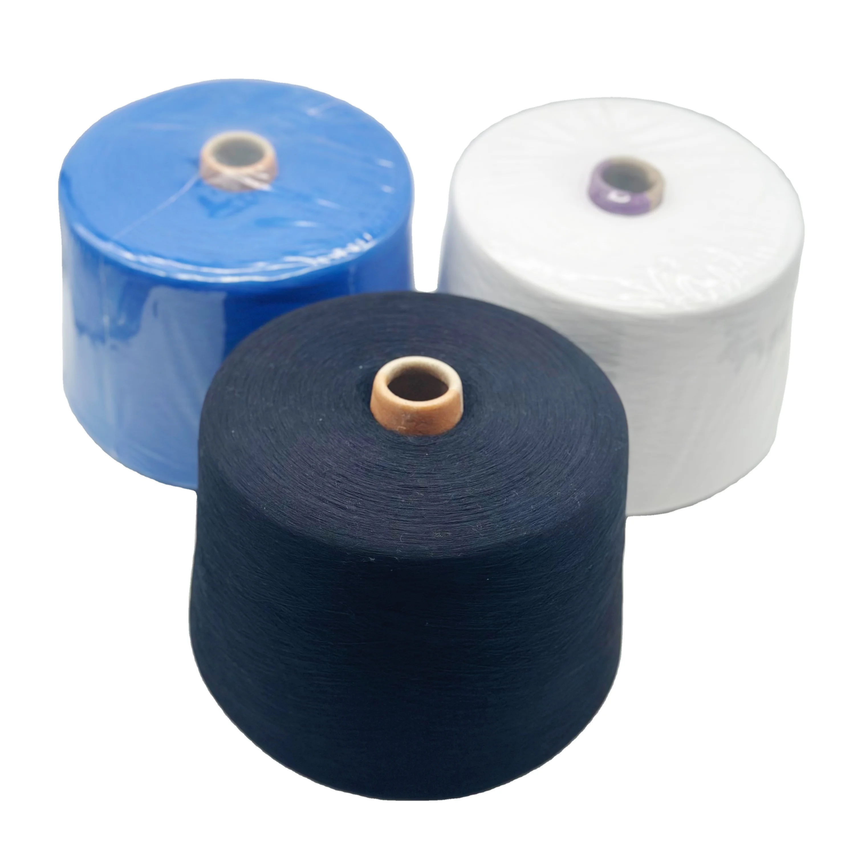 Hot sale bobbin dyed yarn made by high quality cotton for socks color can be customized