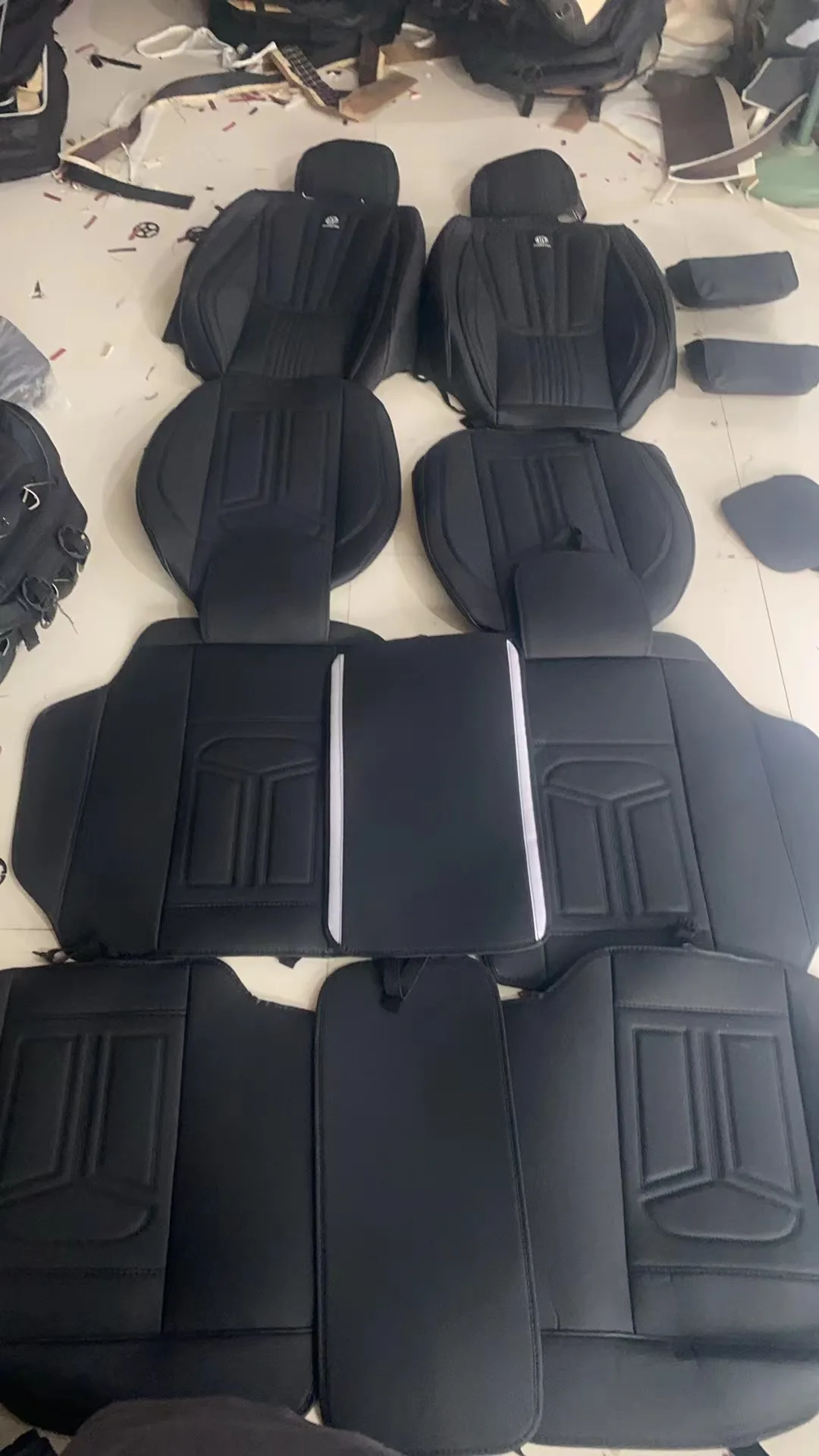 Marcan Hot Sale 2024 Leather waterproof Universal Car cushion Four Seasons Fashion Design Custom Car Seat Cover Full Five Seats