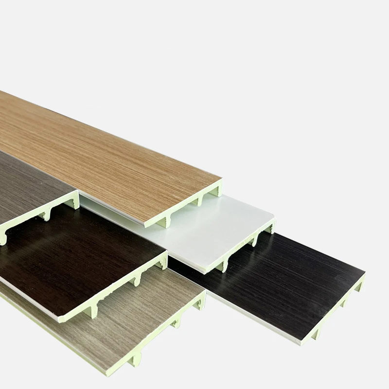 Customized Factory Price Customized Wood pvc Surface Interior Color Skirting Board Baseboard Mouldings