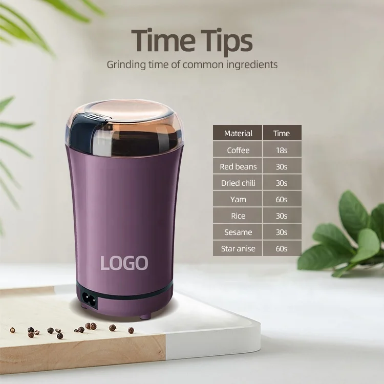 Маленькая домашняя кухонная мини-кофемолка для специй, кофейных зерен, Умная Автоматическая электрическая кофемолка для эспрессо