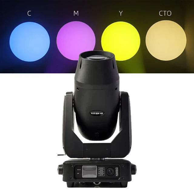 Stage show Led spot Beam wash zoom light CMY CTO BSW Moving Head  400W 3in1 Light