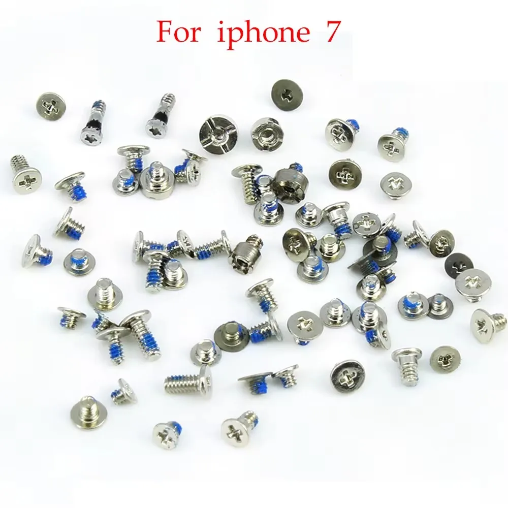 Полный набор винтов для iPhone 4/4s 5 5C 5S 6S 6Plus 6s Plus 7 8 7plus X с нижними винтами Pentalobe