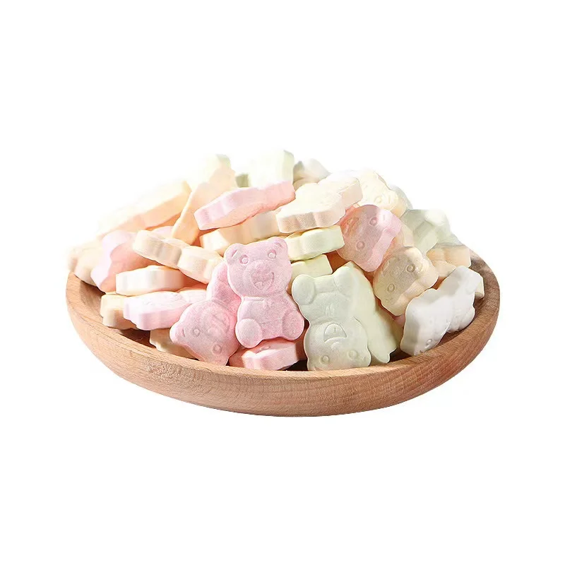 Children Cute Cartoon Pattern Sweet Tablet Bears Candy Milk Tablet Candy Bear Hard Candy