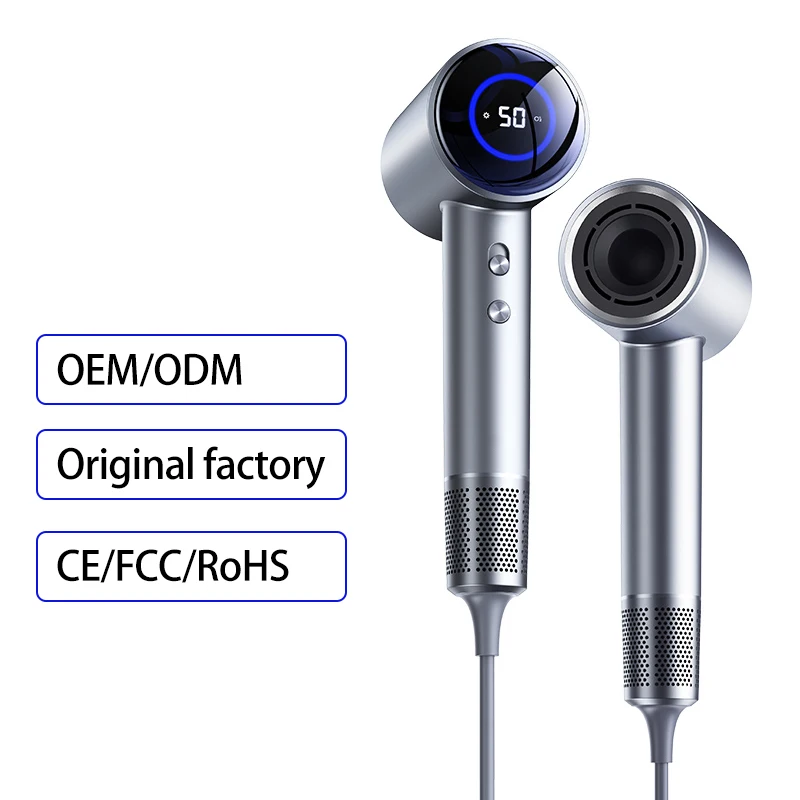 Бесшумный безлистный сушилка для сушки воздуха 110000 Rpms бесщеточный салон профессиональный отрицательный ионный высокоскоростной Фен