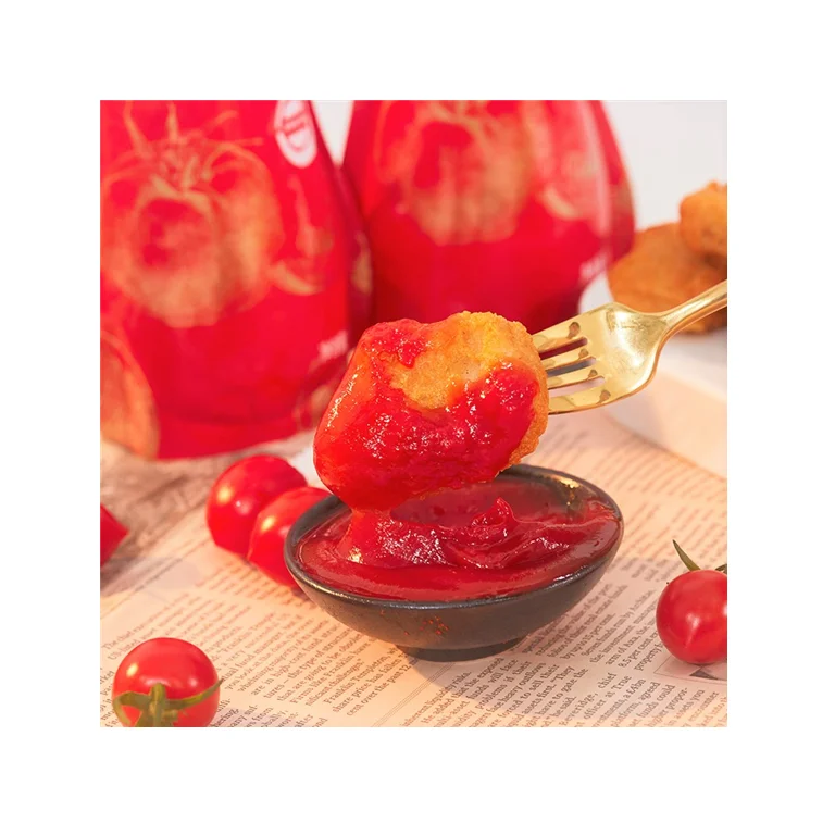 High Quality Canned Tomato Paste 70g*50 Tins Tomato Saucer Brix 28-30% From China Factory