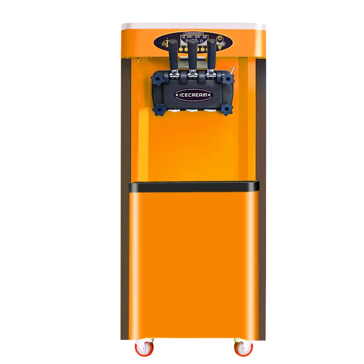 Factory price 2 +1 flavors ice cream maker soft ice cream machine for snack food store