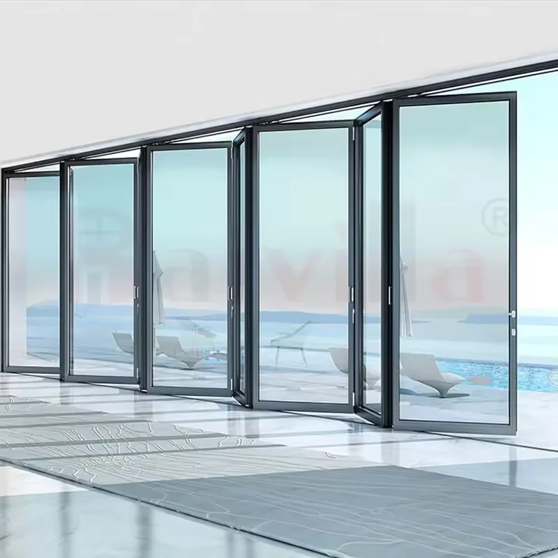 Aluminium Bifold Window And Door Folding Windows Fold Door And Windows Glass Side Folding Door