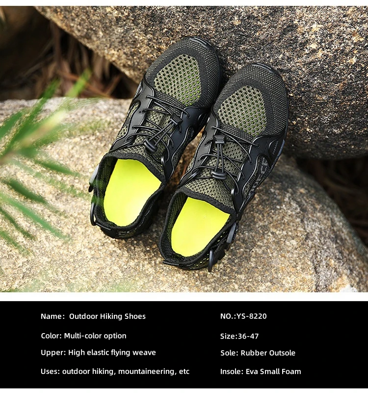 Yoris Wholesale OEM ODM Unisex Beach Aqua Shoes Men Breathable Quick Mesh Rubber Water Sports Aqua Shoes