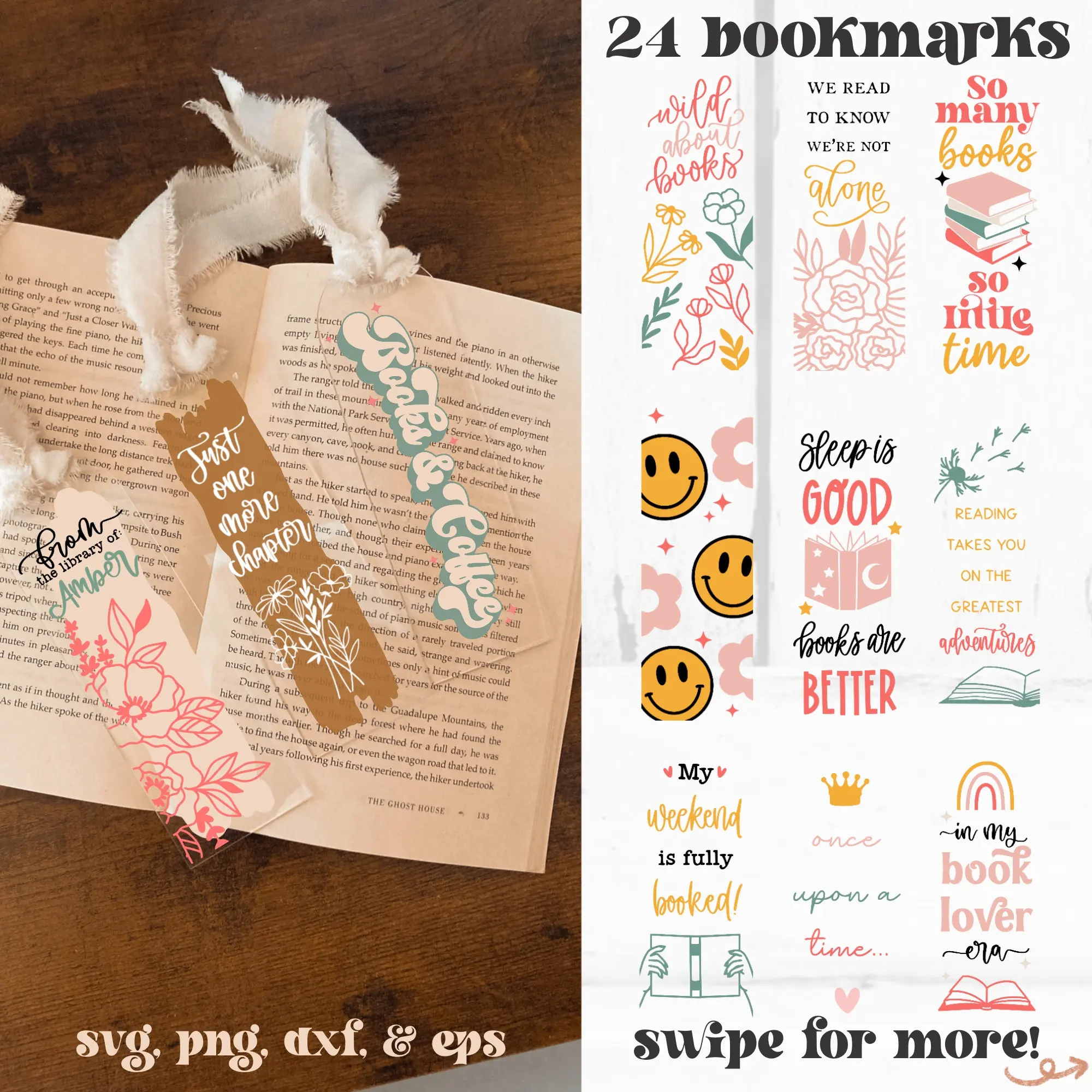 Custom Acrylic Sublimation SVG Bundle Bookmark for Women with Tassel Promotional Bookmarks Gift for Reader