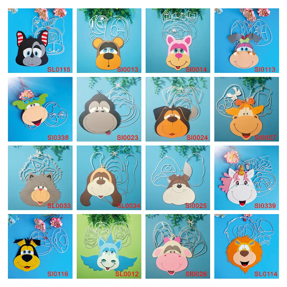 AAGU  New Metal Cutting Cutter Scrapbooking Craft Dies Embossing Folder Scrapbooking Animal Hear Metal Scrapbooking Dies
