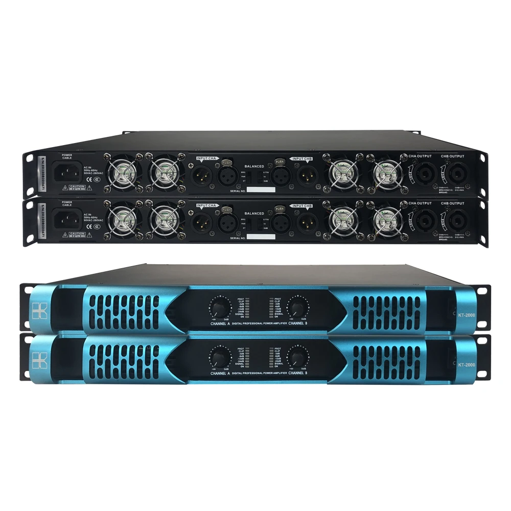 KB Pro Audio design KT-2000 audio power amplifier 2000W speakers audio system sound professional