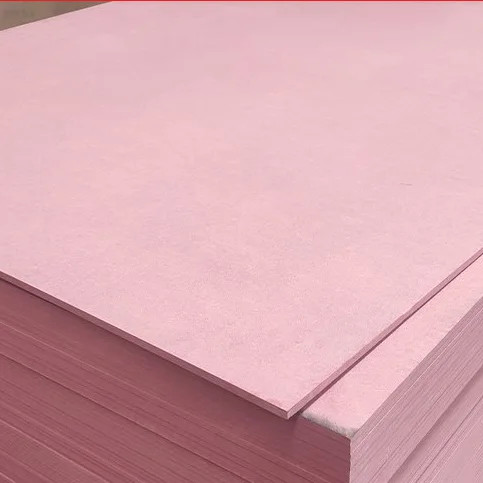 High quality  1220x2440x18mm FR fire proof  MDF /fire resistant MDF ,red color MDF for kitchens
