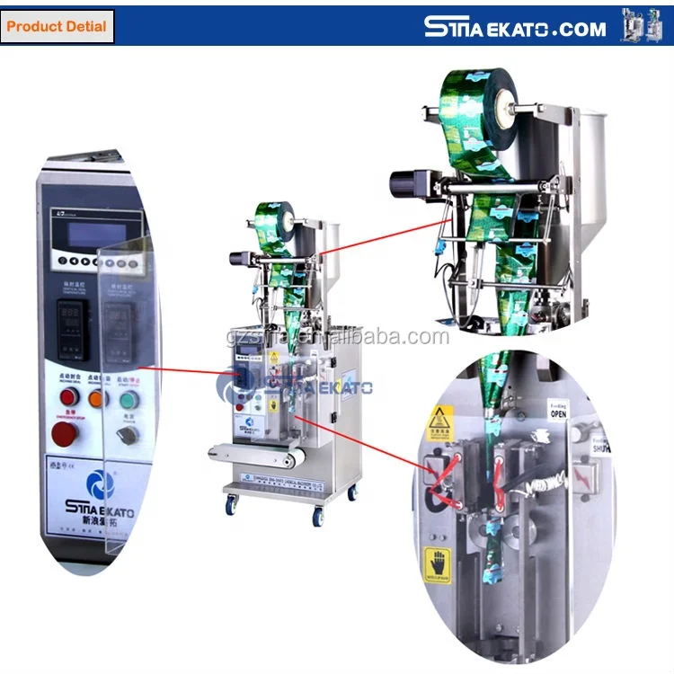 China manufacturer automatic cream liquid powder sachet water oil packing and filling and packaging machine