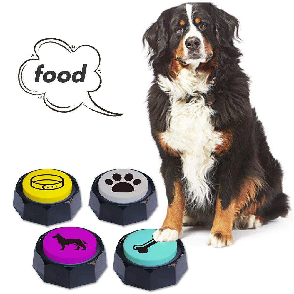 RIBOSY Programable Sound Button, Recordable Buttons for Dogs - Dog Buttons for Communication Board,Pet Train Interactive Toys