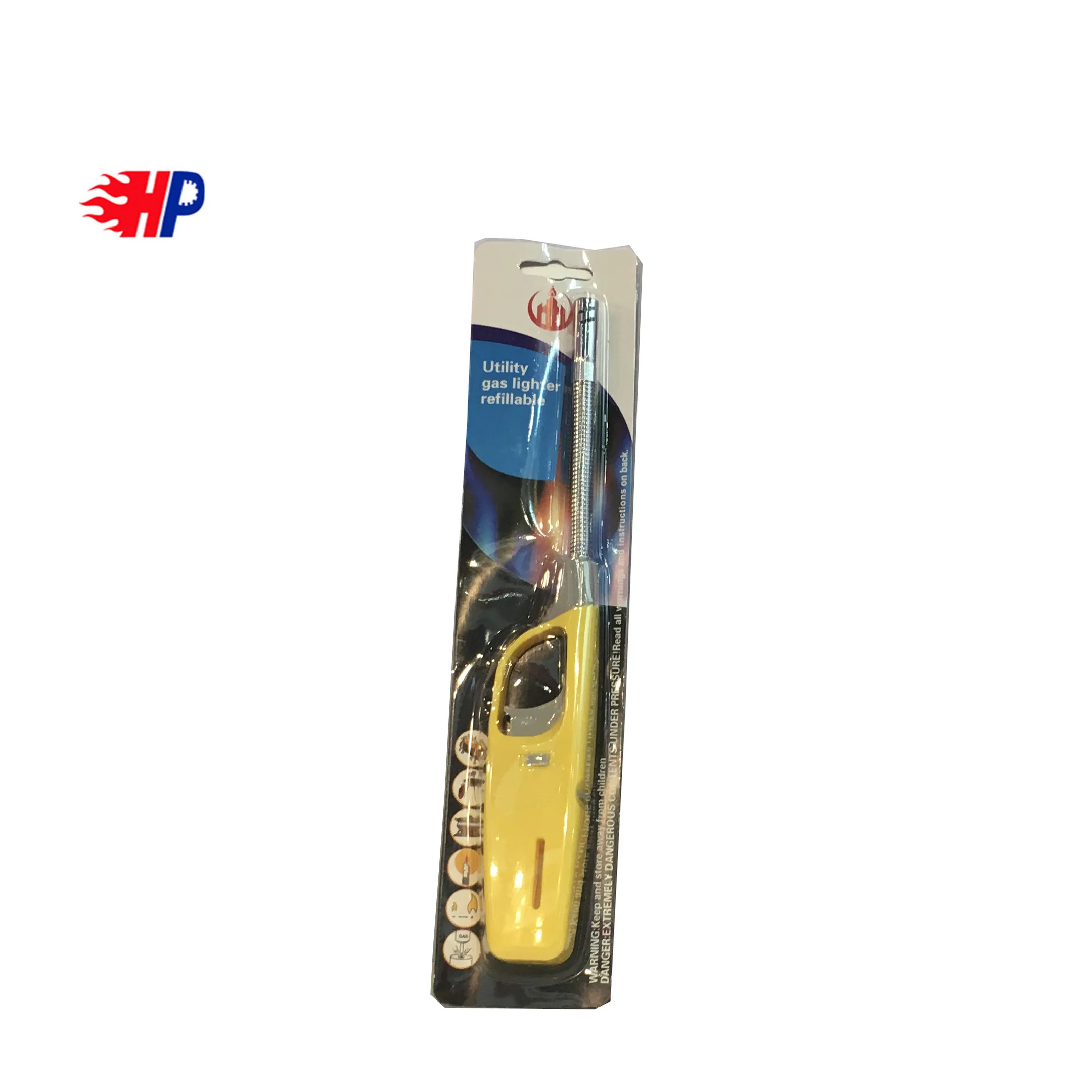 HP-601 2020 High Quality Kitchen Bbq Plastic Lighters With Electronic Fire For Outdoor & Kitchen Support Custom LOGO Wholesale