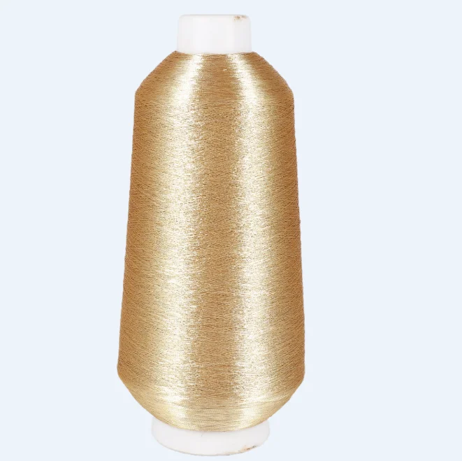GOOD PRICE  MS/ST-Type Metallic Yarn fluorescent  gold KR  hot sell Embroidery Metallic Yarn zari