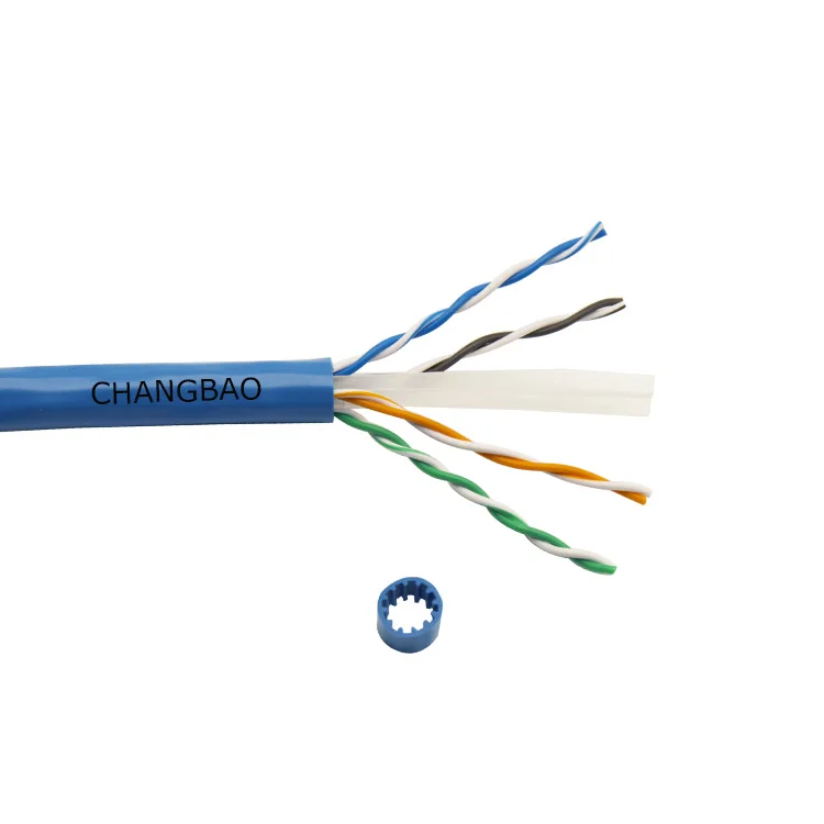 Changbao cable manufacturer PVC LSZH jacket 500mhz HDPE 4 pair twisted utp cat6a cable