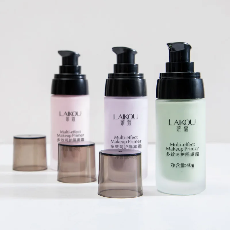 Base cream three-color red, green and purple, base moisturizing natural makeup, makeup primer