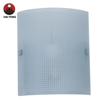 
Китайский поставщик домашний декоративный современный стиль стекло и железо белый цвет квадратный настенный светильник E27 квадратный настенный светильник для спальни 