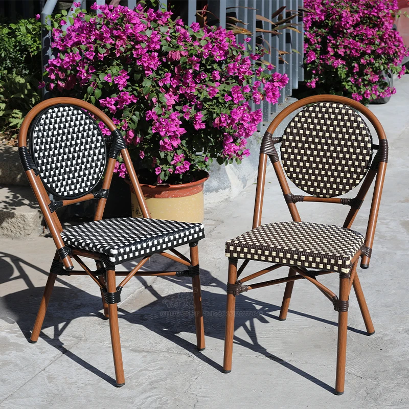 Уличная мебель из ротанга PE стулья из ротанга коммерческие столы и стулья для ресторанов