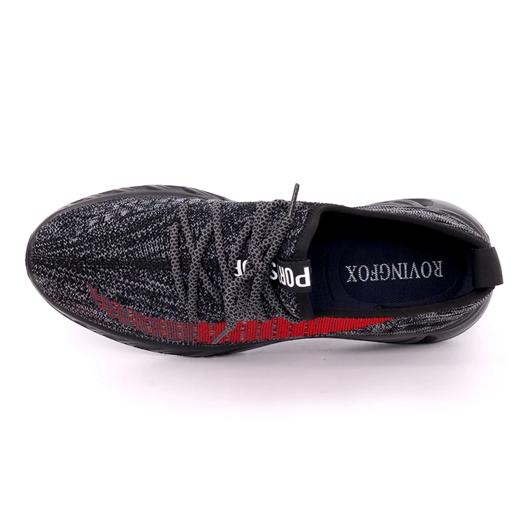 
new fashion breathable insole ayakkab wear-resisting zapatos anti slip outsole sepatu men sport upper fly knit material shoes 
