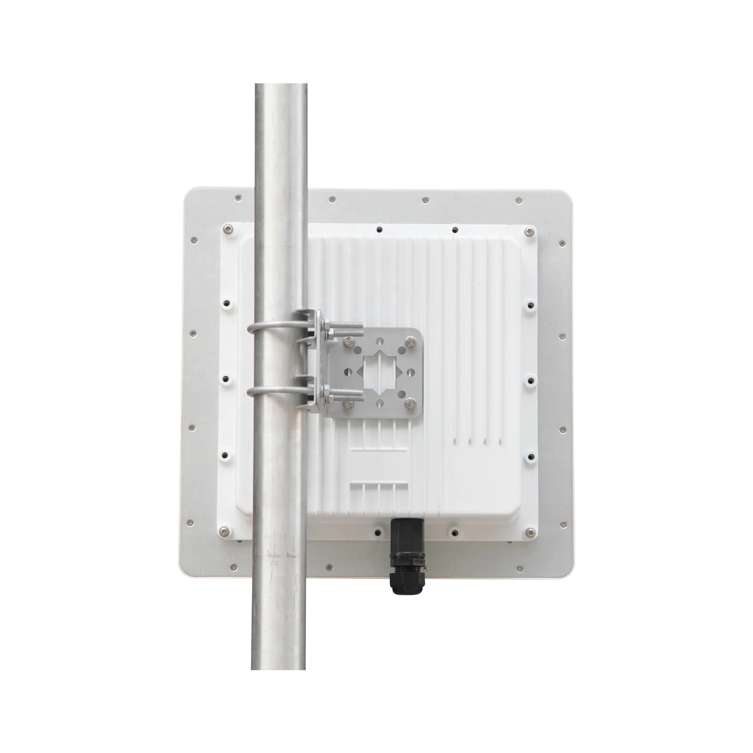 High Gain 5GHz Dual Polarized 2x2 MIMO Panel Outdoor Long Range Antenna with Aluminum Enclosure for Mikrotik boards