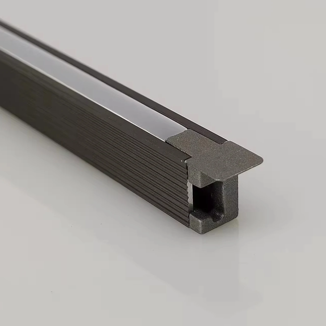 Custom T5 Tempered 6*9mm LED Strip Lamp Aluminum Alloy Square Profile Surface Mounting Embedded LED Channel for Cabinets