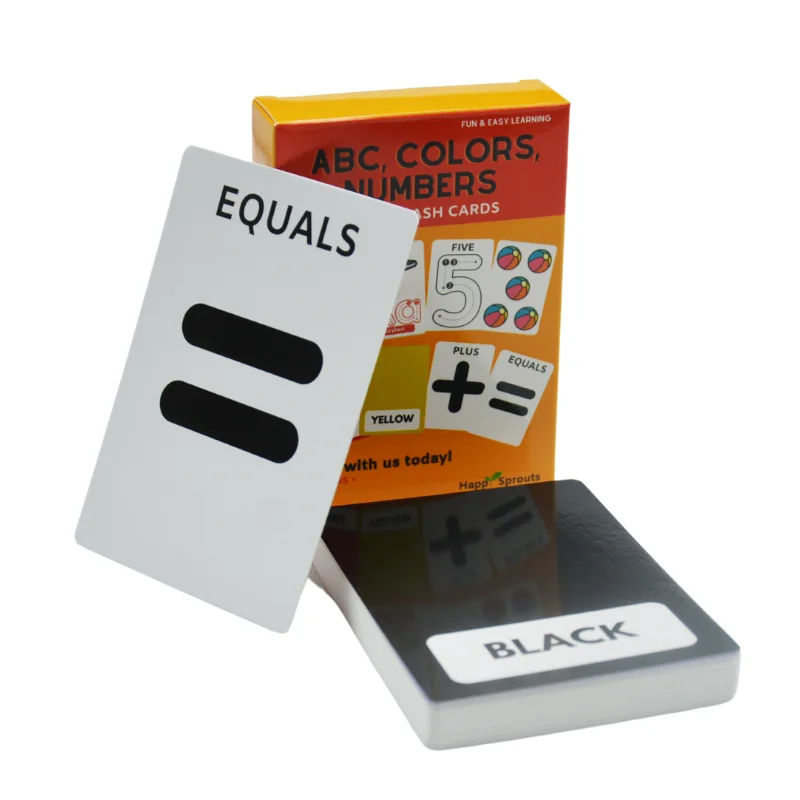 OEM Custom Printed Learning Flash Cards for Kids Educational Memory Game Made of Paper