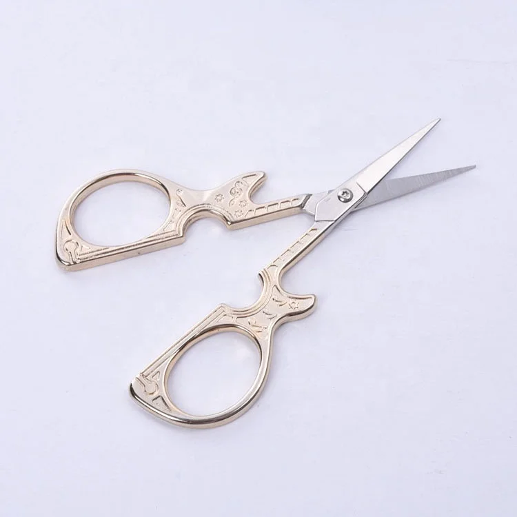 wholesale antique gold embroidery scissors