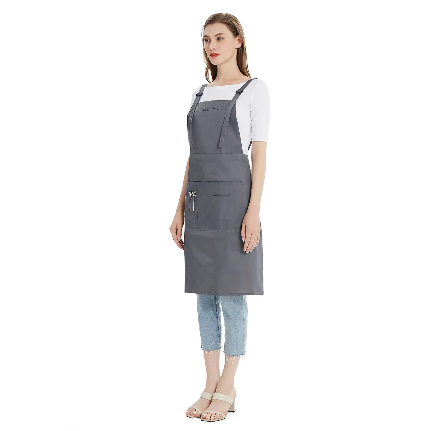 Wholesale Custom Logo Hairdresser Salon Apron - Perfect for Barbershops or Promotional Events 5B1