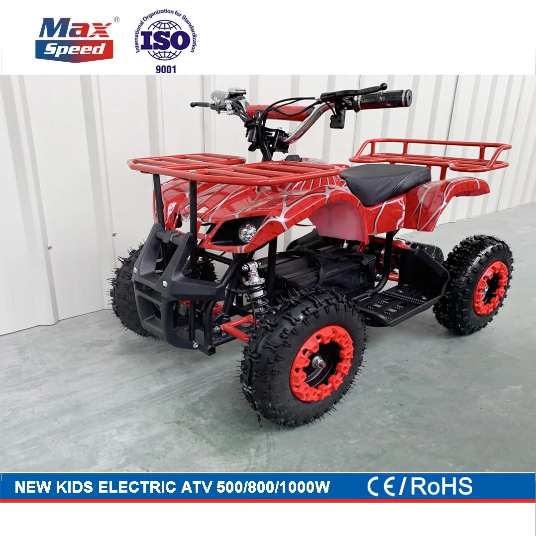 800W 48V Electric atv kids electric atv 4x4 RED COLOR WATER PAINTING europe popular