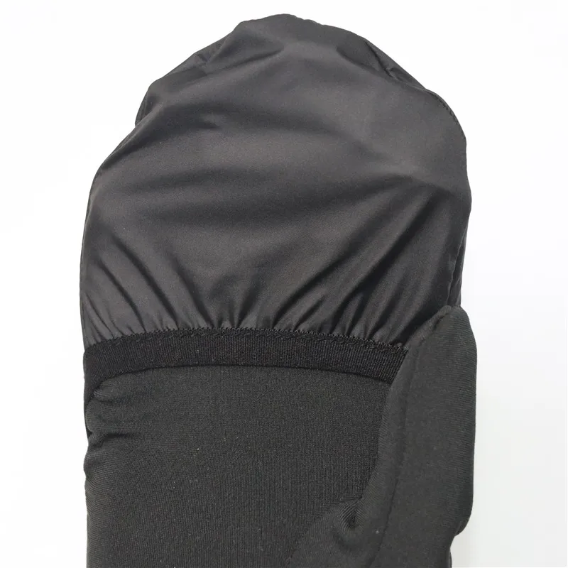 
Full finger running glove with mitten cover 