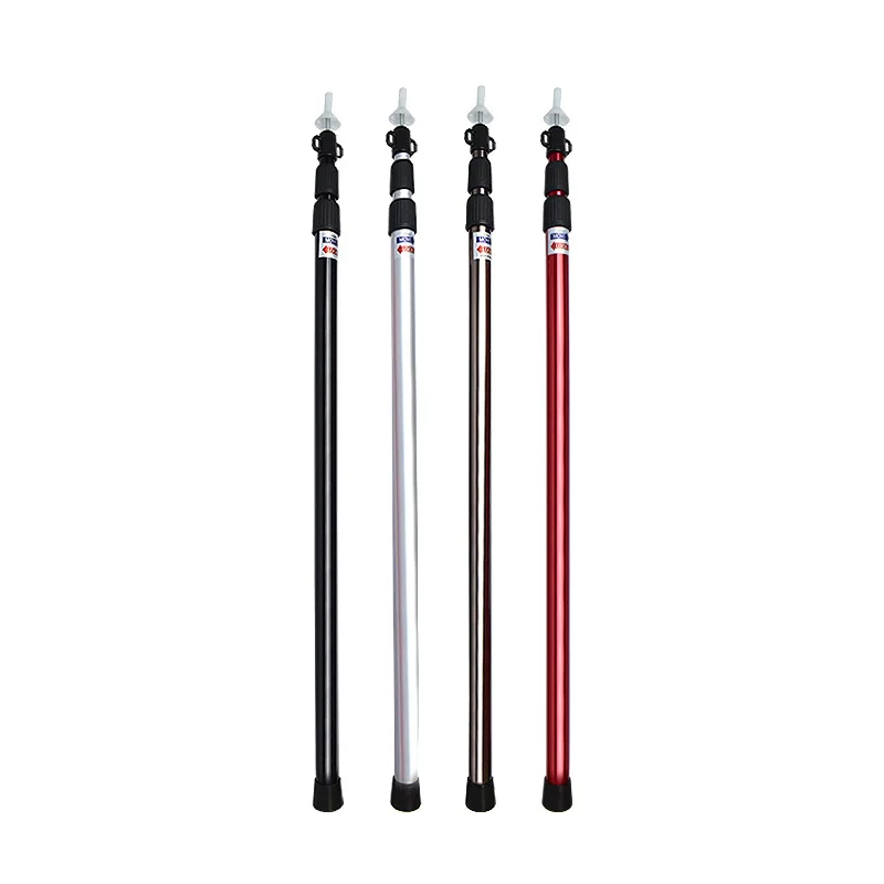 Outdoor Retractable Aluminum Ceiling Rod 2.3m-3m Adjustable 3-section Tent Door Bracket Portable Strut 30mm Thicker