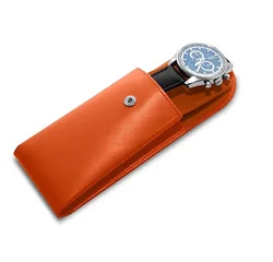 Custom watch holder box pouch portable travel pocket leather watch case