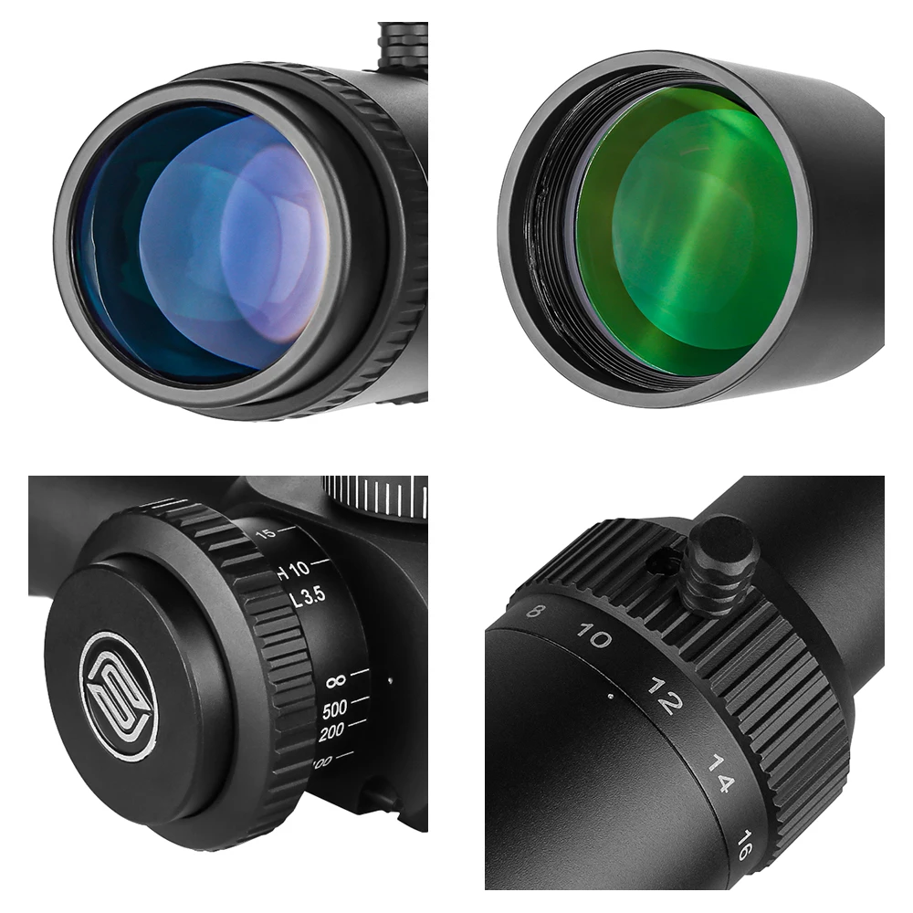 SPINA OPTICS 4-16x44 FFP Long Range Optic Sights Hunting Scope