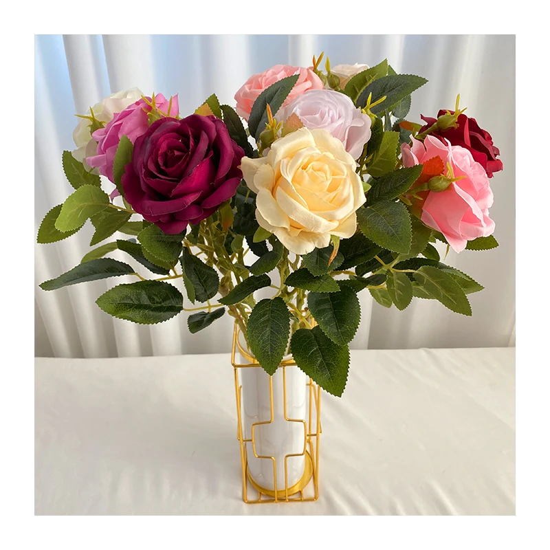 Maylos современные свадебные принадлежности большой декоративный искусственный цветок одна новая роза