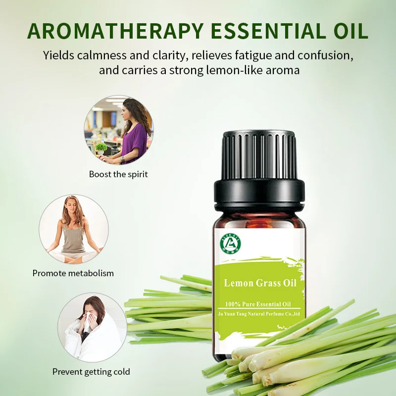 Pure Natural Organic Lemongrass Oil for Cosmetics Essence