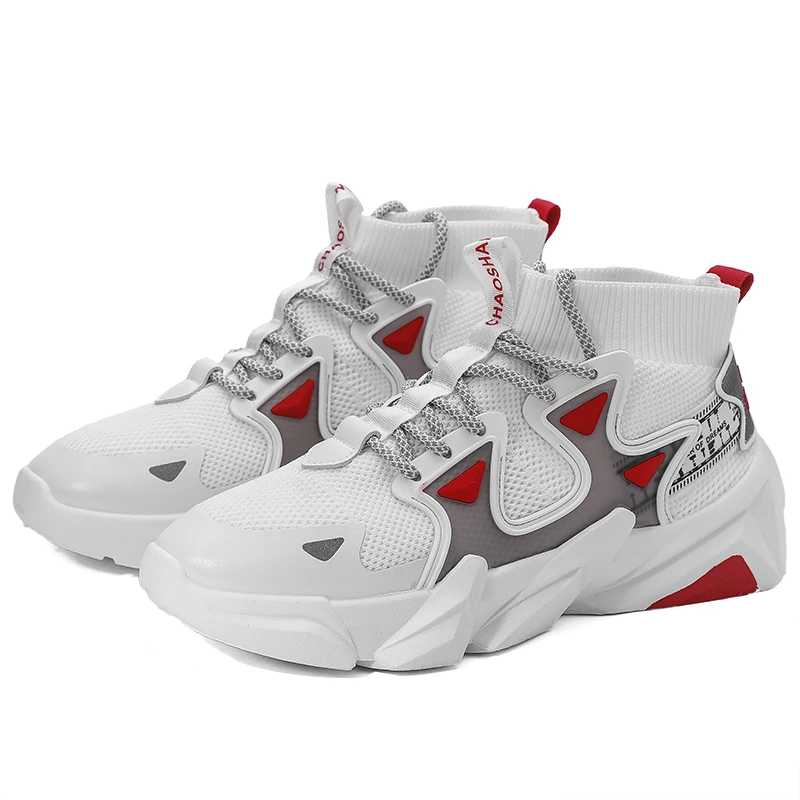 New arrivia fashion comfortable mesh high bottom sneakers sports shoes