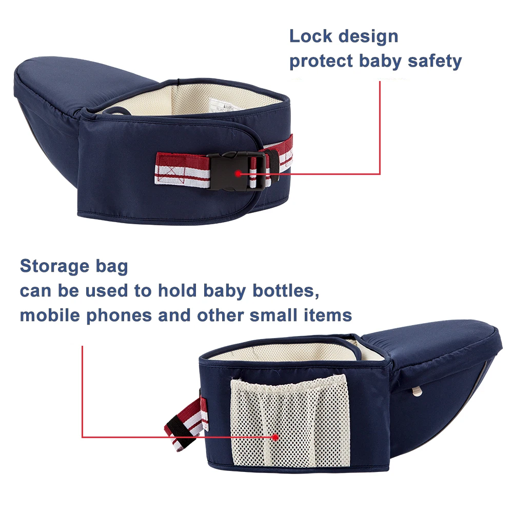 hot selling ergonomic newborn Infants travel sleep soft hip seat organic cotton baby wrap carrier