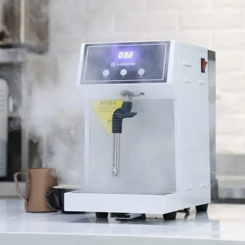 Electric Milk Frother Bubble Tea & Coffee Shop Water Tank Heating Milk Steamer Machine
