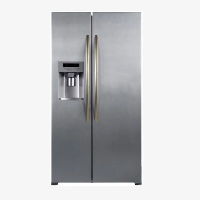 Side by Side Refrigerator with Super Freeze and Auto Ice Maker Features